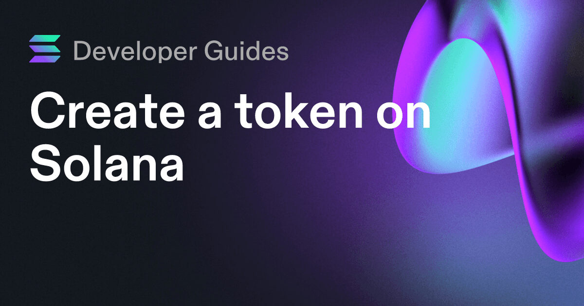 Create a token on Solana